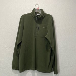 Men’s Columbia Green Pull over Zip Jacket